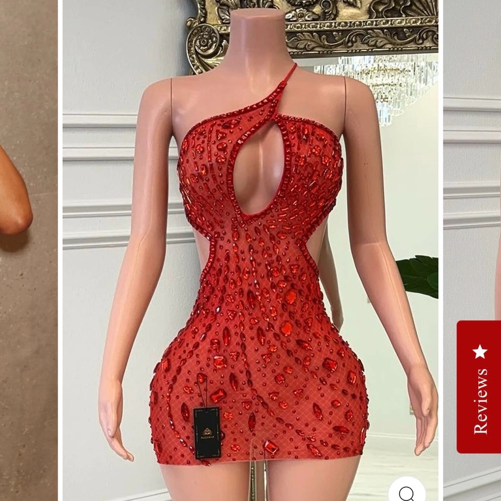 Elegant Red Mini Dress